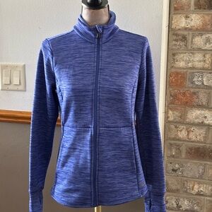 tek gear Blue Heather Full-Zip Utility Jacket